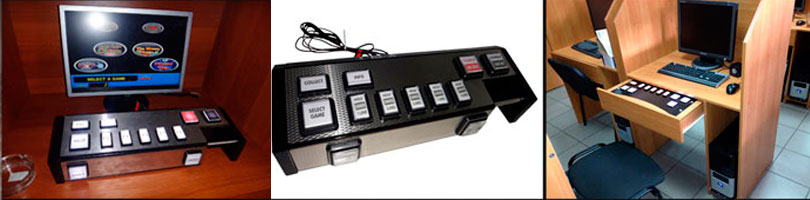 Кнопочные игровые консоли для игровых клубов