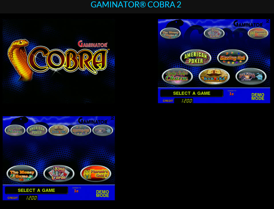 Микс (набор игр) Gaminator Cobra 2