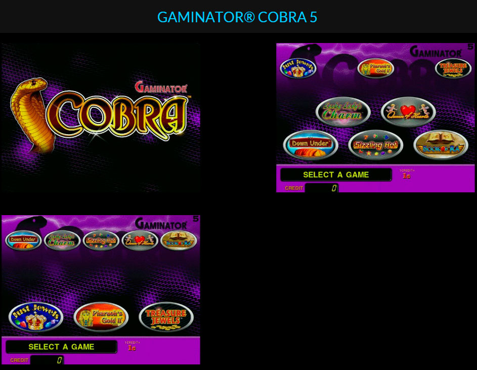 Микс (набор игр) Gaminator Cobra 5