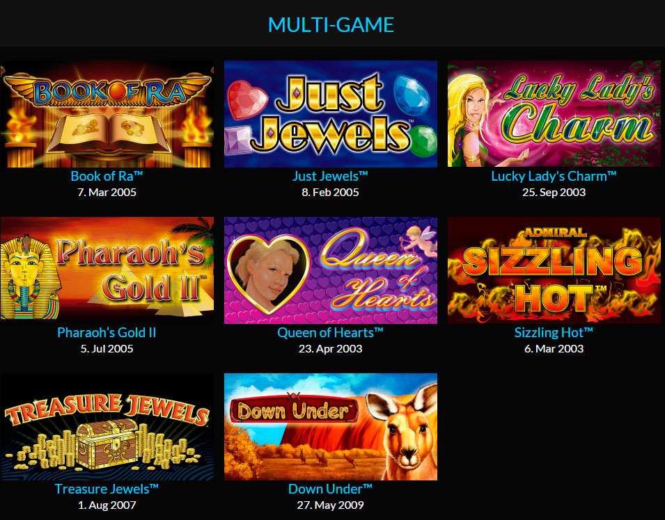 Версии игр Gaminator Cobra 5